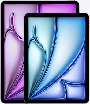 iPad Air en 11 pouces et 13 pouces mettant en avant la différence de taille