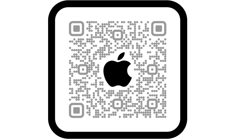 امسح رمز QR للتسوّق في تطبيق Apple&nbsp;Store.‏