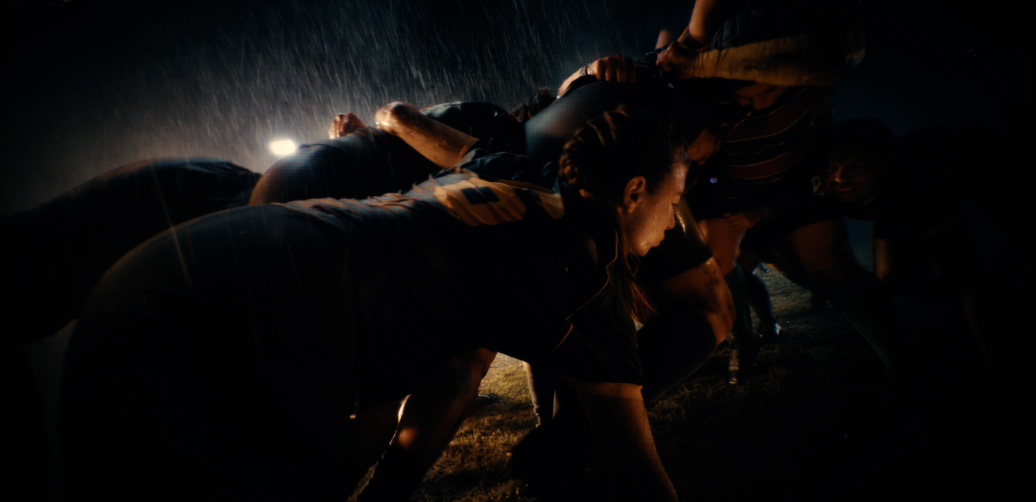 Match de rugby montré sur iPhone 17 Pro