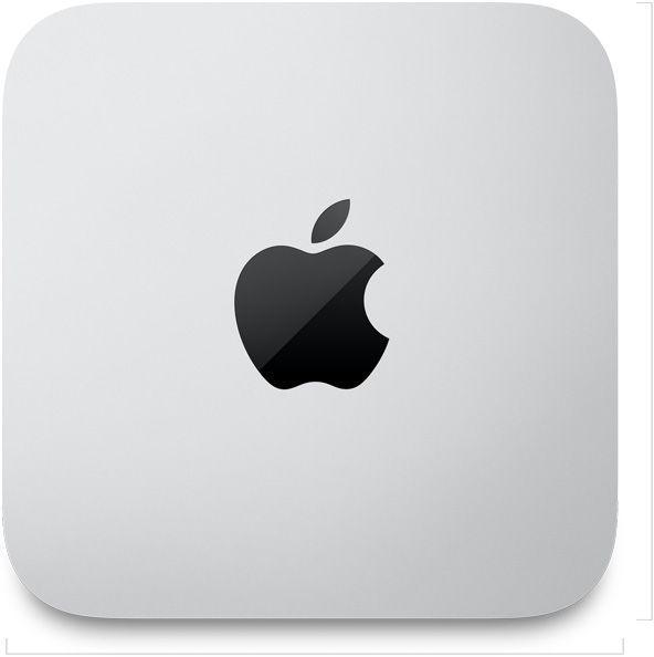 Mac Studio 的俯視圖